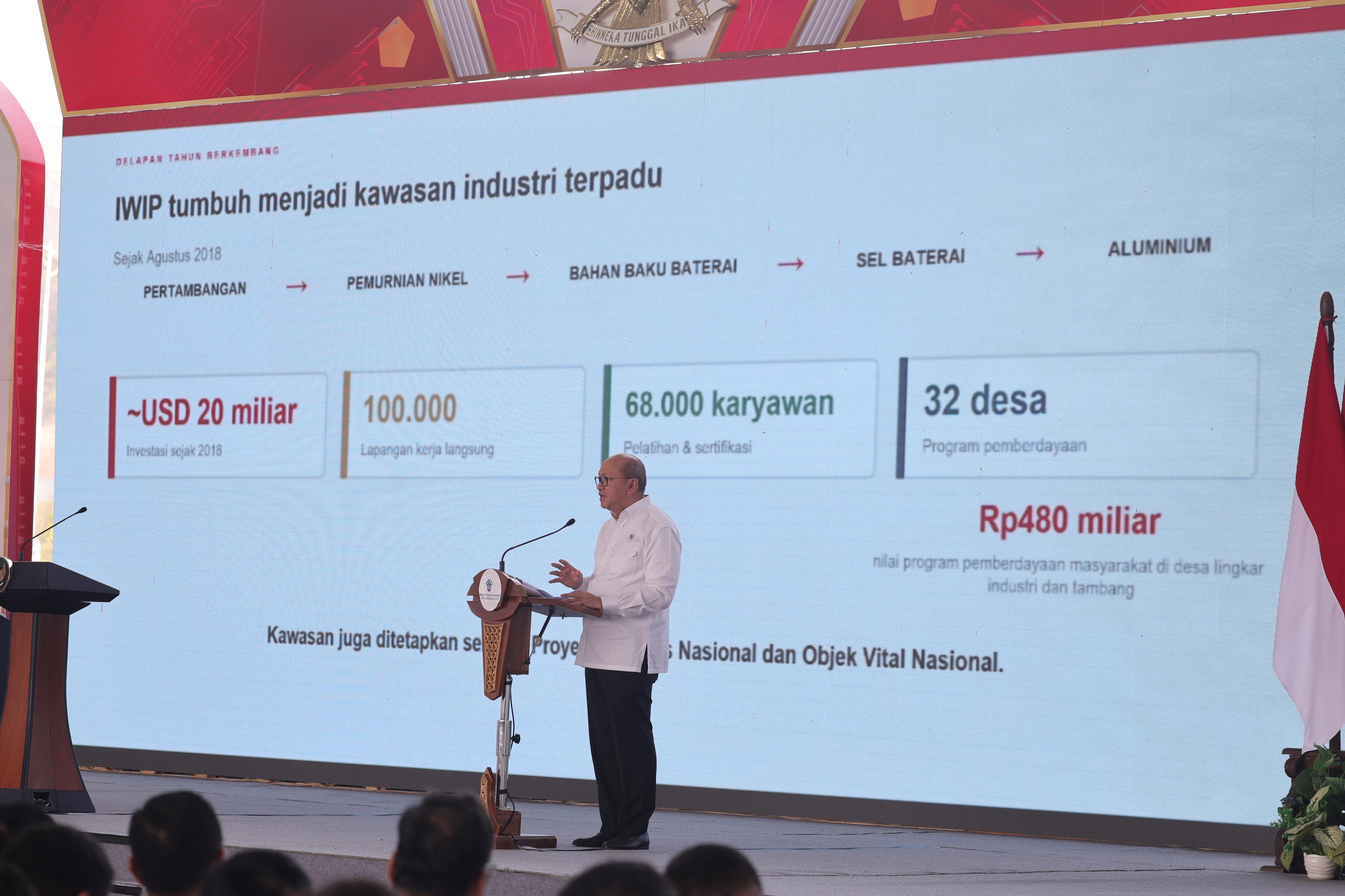 Rosan Laporkan Investasi Hilirisasi Dominasi Luar Jawa