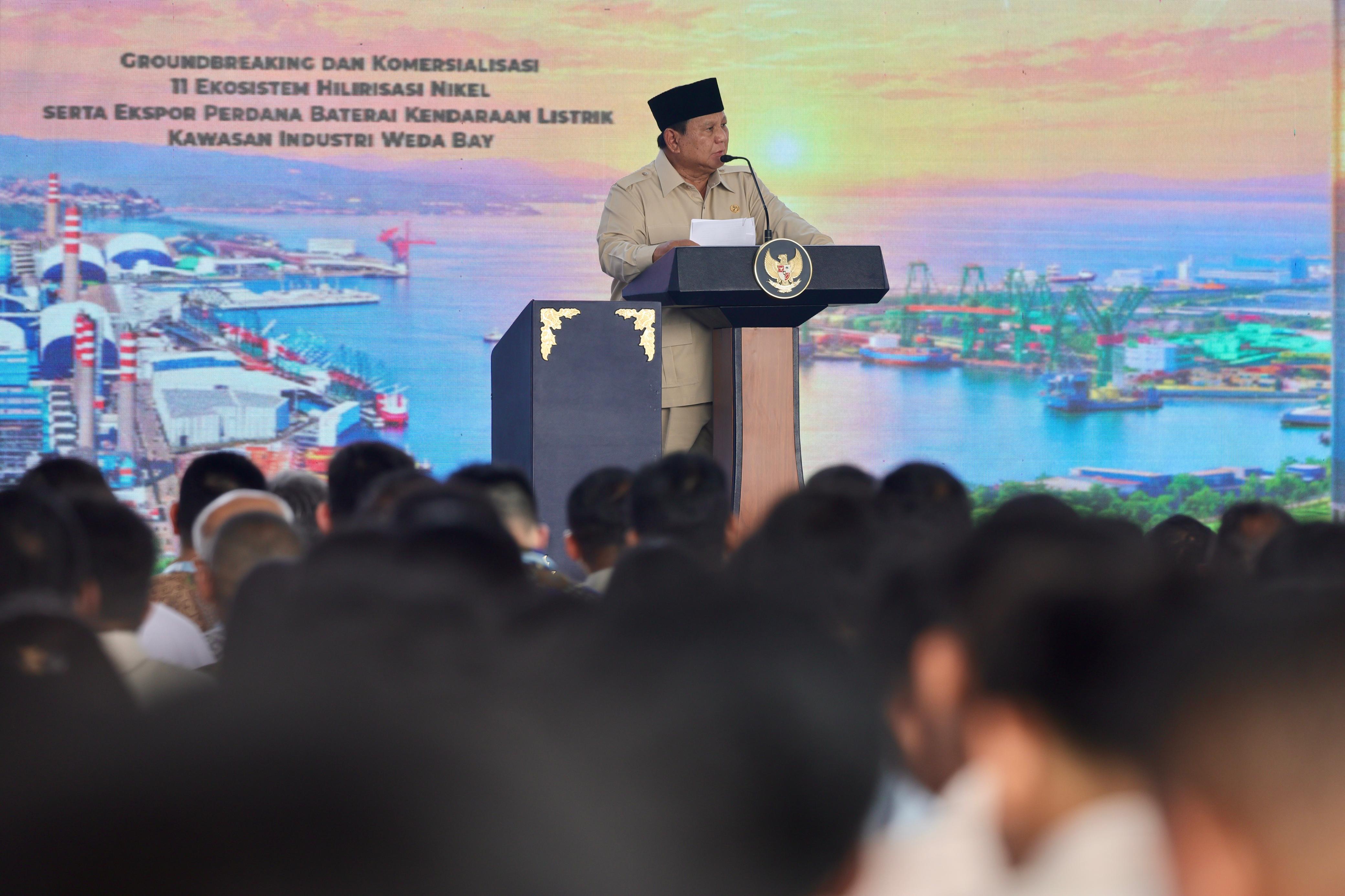 Karyawan IWIP Apresiasi Kedatangan Presiden Prabowo Ke Halmahera Tengah